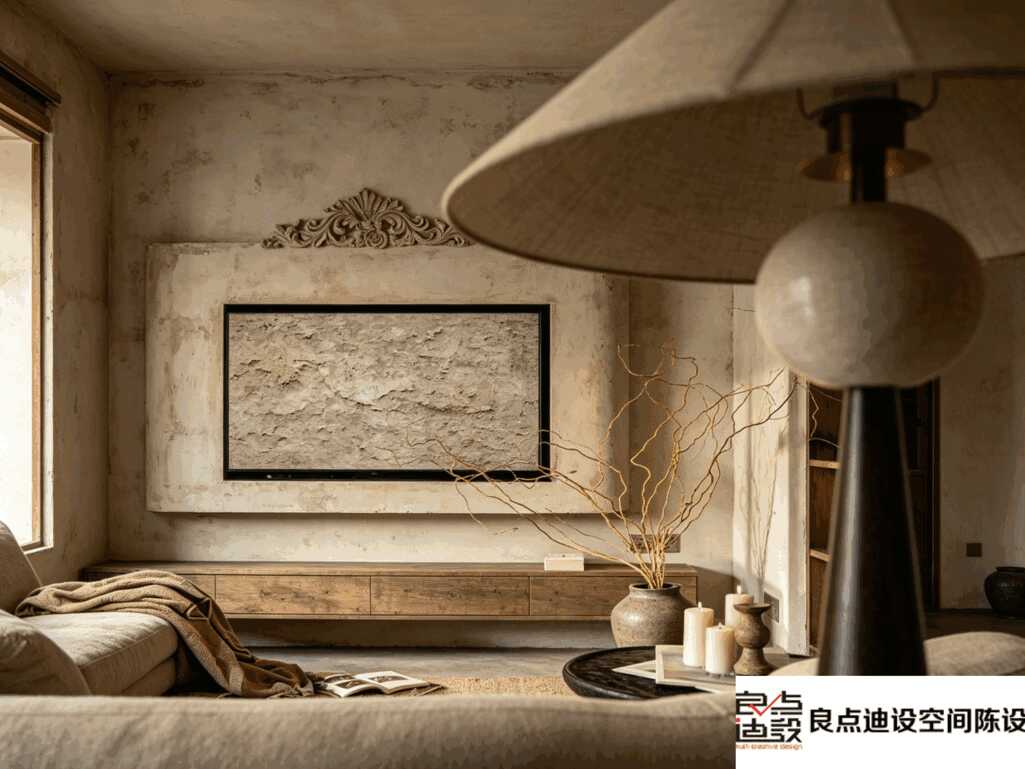 二居室软装设计|80平小两居装出侘寂风氛围感太香了✨